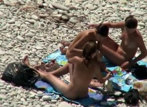 Naked beach selfies